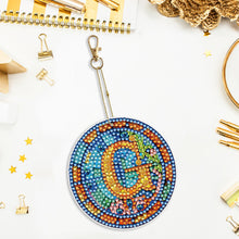 Load image into Gallery viewer, A-Z 26 Letters Double Sided Special Shape Diamond Painting Keychain Pendant (G)
