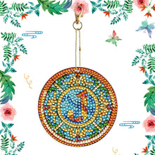 Load image into Gallery viewer, A-Z 26 Letters Double Sided Special Shape Diamond Painting Keychain Pendant (J)
