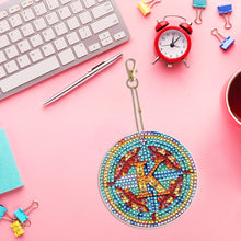 Load image into Gallery viewer, A-Z 26 Letters Double Sided Special Shape Diamond Painting Keychain Pendant (K)
