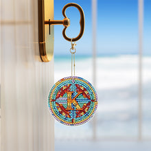 Load image into Gallery viewer, A-Z 26 Letters Double Sided Special Shape Diamond Painting Keychain Pendant (K)
