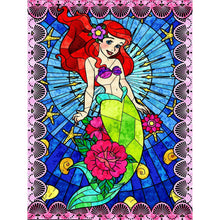 Load image into Gallery viewer, Mermaid Ariel - Full Round Drill Diamond Painting 30*40CM
