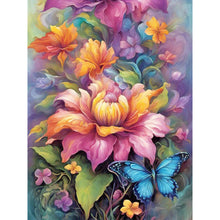 Load image into Gallery viewer, Bouquet With Butterflies - Full Round Drill Diamond Painting 30*40CM
