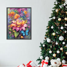 Load image into Gallery viewer, Bouquet With Butterflies - Full Round Drill Diamond Painting 30*40CM
