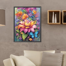 Load image into Gallery viewer, Bouquet With Butterflies - Full Round Drill Diamond Painting 30*40CM
