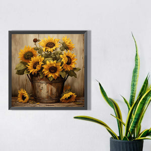 Sunflower 40*40CM(Picture) Full Square Drill Diamond Painting