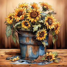 Load image into Gallery viewer, Sunflower 40*40CM(Picture) Full Square Drill Diamond Painting
