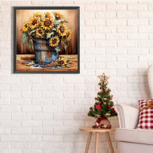 Load image into Gallery viewer, Sunflower 40*40CM(Picture) Full Square Drill Diamond Painting
