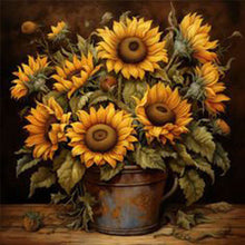 Load image into Gallery viewer, Sunflower 40*40CM(Picture) Full Square Drill Diamond Painting
