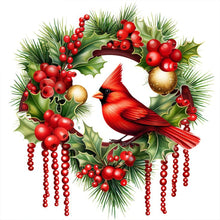 Load image into Gallery viewer, Christmas Cardinal 30*30CM(Canvas) Full Round Drill Diamond Painting
