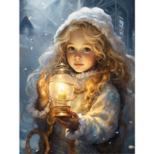 Load image into Gallery viewer, Snowman Child In The Snow 30*40CM(Canvas) Full Round Drill Diamond Painting
