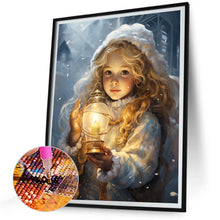Load image into Gallery viewer, Snowman Child In The Snow 30*40CM(Canvas) Full Round Drill Diamond Painting
