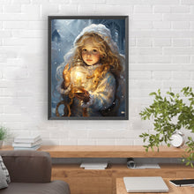 Load image into Gallery viewer, Snowman Child In The Snow 30*40CM(Canvas) Full Round Drill Diamond Painting
