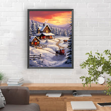 Load image into Gallery viewer, Winter Exterior 30*40CM(Canvas) Full Round Drill Diamond Painting
