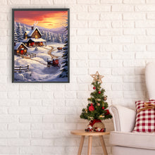 Load image into Gallery viewer, Winter Exterior 30*40CM(Canvas) Full Round Drill Diamond Painting
