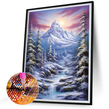 Load image into Gallery viewer, Winter Exterior 30*40CM(Canvas) Full Round Drill Diamond Painting
