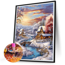 Load image into Gallery viewer, Winter Exterior 30*40CM(Canvas) Full Round Drill Diamond Painting
