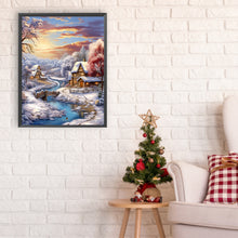 Load image into Gallery viewer, Winter Exterior 30*40CM(Canvas) Full Round Drill Diamond Painting
