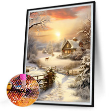 Load image into Gallery viewer, Winter Exterior 30*40CM(Canvas) Full Round Drill Diamond Painting
