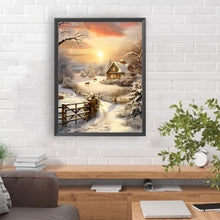 Load image into Gallery viewer, Winter Exterior 30*40CM(Canvas) Full Round Drill Diamond Painting
