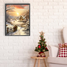 Load image into Gallery viewer, Winter Exterior 30*40CM(Canvas) Full Round Drill Diamond Painting
