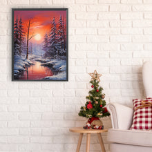 Load image into Gallery viewer, Winter Exterior 30*40CM(Canvas) Full Round Drill Diamond Painting
