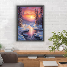 Load image into Gallery viewer, Winter Exterior 30*40CM(Canvas) Full Round Drill Diamond Painting
