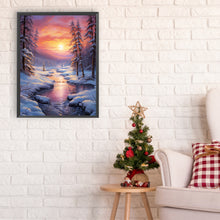 Load image into Gallery viewer, Winter Exterior 30*40CM(Canvas) Full Round Drill Diamond Painting
