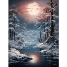 Load image into Gallery viewer, Winter Exterior 30*40CM(Canvas) Full Round Drill Diamond Painting
