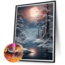 Load image into Gallery viewer, Winter Exterior 30*40CM(Canvas) Full Round Drill Diamond Painting
