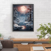 Load image into Gallery viewer, Winter Exterior 30*40CM(Canvas) Full Round Drill Diamond Painting
