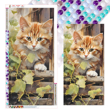 Load image into Gallery viewer, Pastoral Animal Kitten 40*80CM(Canvas) Full Round Drill Diamond Painting
