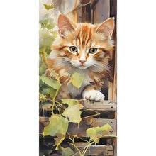 Load image into Gallery viewer, Pastoral Animal Kitten 40*80CM(Canvas) Full Round Drill Diamond Painting
