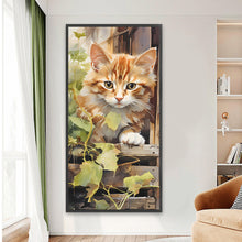 Load image into Gallery viewer, Pastoral Animal Kitten 40*80CM(Canvas) Full Round Drill Diamond Painting
