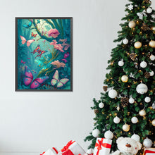Load image into Gallery viewer, Forest Butterfly 30*40CM(Canvas) Full Round Drill Diamond Painting
