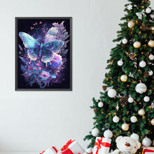Load image into Gallery viewer, Butterfly On Flower 30*40CM(Canvas) Full Round Drill Diamond Painting
