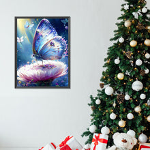 Load image into Gallery viewer, Butterfly On Flower 30*40CM(Canvas) Full Round Drill Diamond Painting
