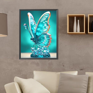 Crystal Butterfly 30*40CM(Canvas) Full Round Drill Diamond Painting