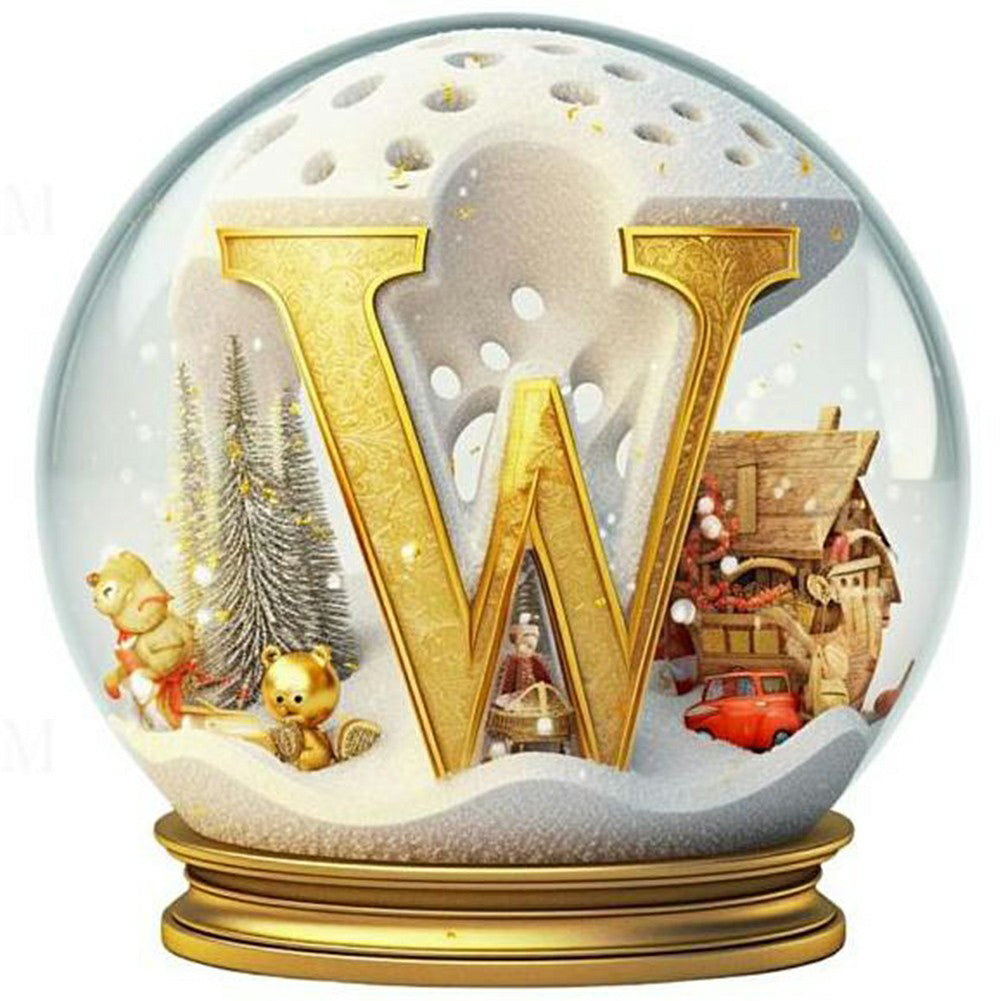 Christmas Crystal Ball W 50*50CM(Canvas) Full Round Drill Diamond Painting