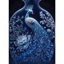 Load image into Gallery viewer, Bottle Peacock 40*55CM(Picture) Full AB Round Drill Diamond Painting
