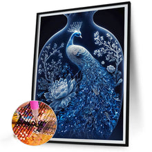 Load image into Gallery viewer, Bottle Peacock 40*55CM(Picture) Full AB Round Drill Diamond Painting
