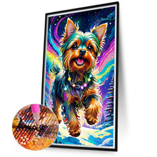 Load image into Gallery viewer, Dog Galloping Under The Aurora 40X70CM(Canvas) Full Round Drill Diamond Painting
