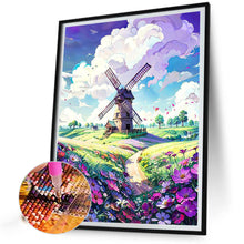 Load image into Gallery viewer, Windmill On The Mountain 40X50CM(Canvas) Full Round Drill Diamond Painting
