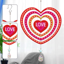 Load image into Gallery viewer, Suncatcher Diamond Painting Hanging Sign Christmas Home Windows Decor (Love)
