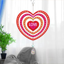 Load image into Gallery viewer, Suncatcher Diamond Painting Hanging Sign Christmas Home Windows Decor (Love)
