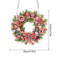 Load image into Gallery viewer, Special Shaped+Round Diamond Painting Wreath Ornament for Xmas Wall Decor (#4)
