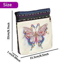 Load image into Gallery viewer, Special Shaped Diamond Painting Tote Bag for Adults Home Organizer (Butterfly)
