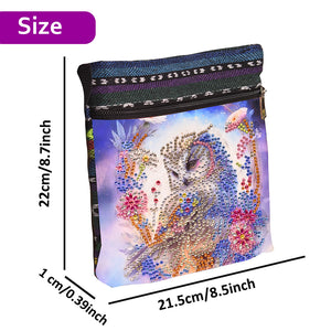 Special Shaped Diamond Painting Tote Bag for Adults Home Organizer (Owl)