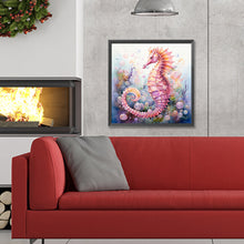 Load image into Gallery viewer, Pink Seahorse 30X30CM(Canvas) Full Round Drill Diamond Painting
