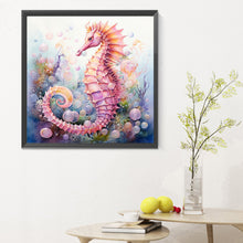 Load image into Gallery viewer, Pink Seahorse 30X30CM(Canvas) Full Round Drill Diamond Painting
