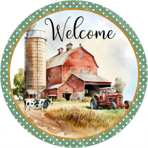 Farm Country 30X30CM(Canvas) Full Round Drill Diamond Painting